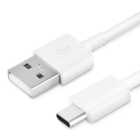Oficjalny kabel szybkiego ładowania Samsung USB -C Galaxy A9 2018 - Biały