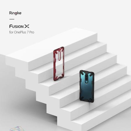 Coque OnePlus 7 Pro Rearth Ringke Fusion X – Noir