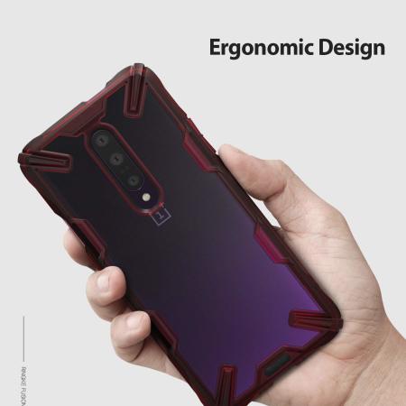 Ringke Fusion X OnePlus 7 Pro Case - Rood