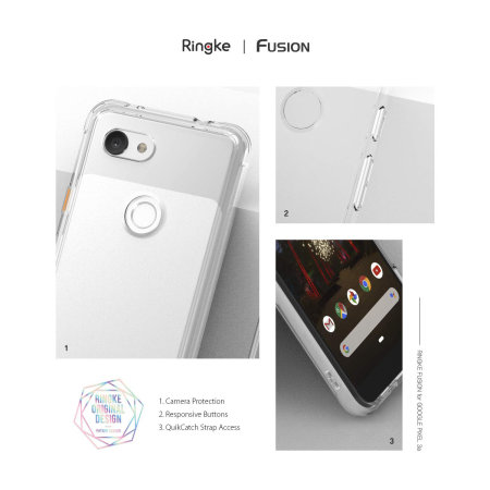 Ringke Fusion Google Pixel 3a Case - Smoke Black