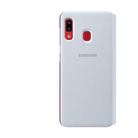 Official Samsung Galaxy A20 Wallet Flip Cover Case - White