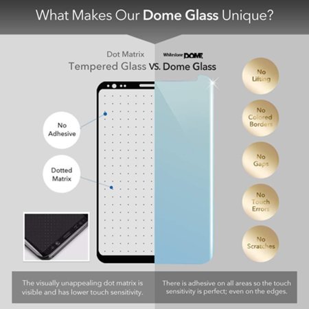 Whitestone Dome Glass heldekkende skjermbeskytter for Huawei P30 Pro