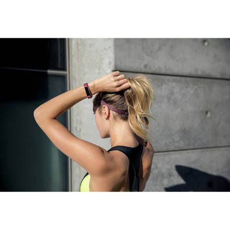 Bracelet traqueur Fitness Fitbit Alta HR coloris Fuchsia – Large