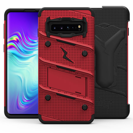 Zizo Bolt Series Samsung Galaxy S10 5G Case - Red