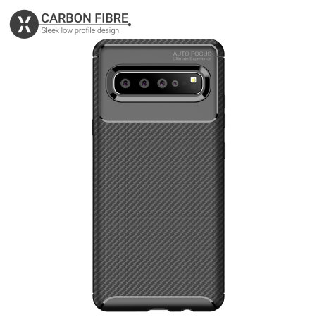 Funda Samsung Galaxy S10 5G Olixar Fibra de Carbono - Negra