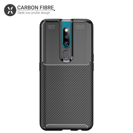 Olixar Carbon Fibre Oppo F11 Pro Case - Black