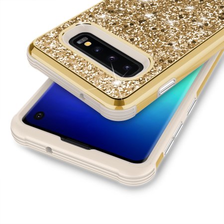 Coque Samsung Galaxy S10e Zizo Stellar Series – Or glitter