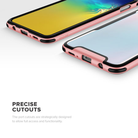 Zizo Fuse Samsung Galaxy S10e Case and Screen Protector - Rose Gold