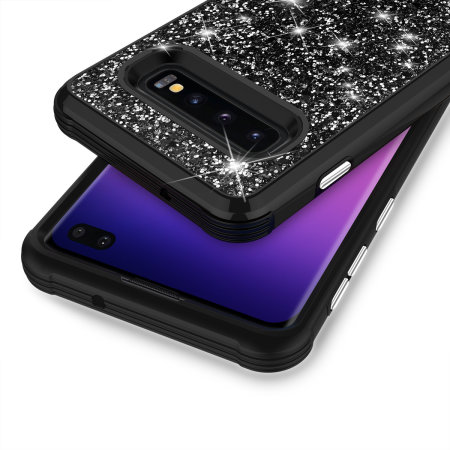 Coque Samsung Galaxy S10 Plus Zizo Stellar Series – Noir glitter