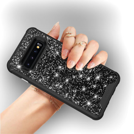Coque Samsung Galaxy S10 Plus Zizo Stellar Series – Noir glitter