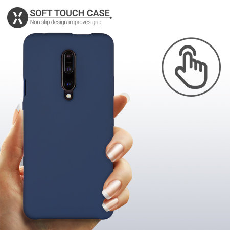 Olixar OnePlus 7 Pro Soft Silicone Case - Midnight Blue