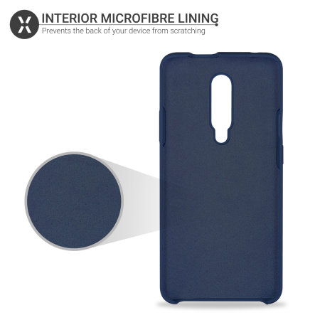 Olixar OnePlus 7 Pro Soft Silicone Case - Midnight Blue
