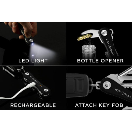Superduty Key Ring Red Keychain Flashlight Bottle Opener