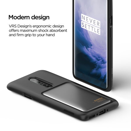 VRS Design Damda High Pro Shield OnePlus 7 Pro Case - Steel Silver