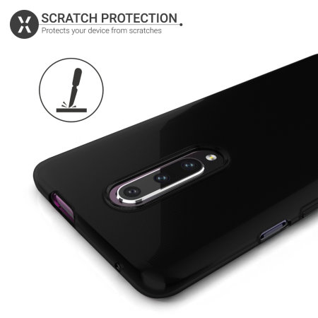 Olixar FlexiShield OnePlus 7 Pro 5G Gel Case - Solid Black