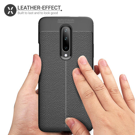 Coque OnePlus 7 Pro 5G Olixar Attache en cuir synthétique – Noir