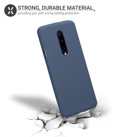 Olixar Soft Silicone OnePlus 7 Pro 5G Case - Midnight Blue