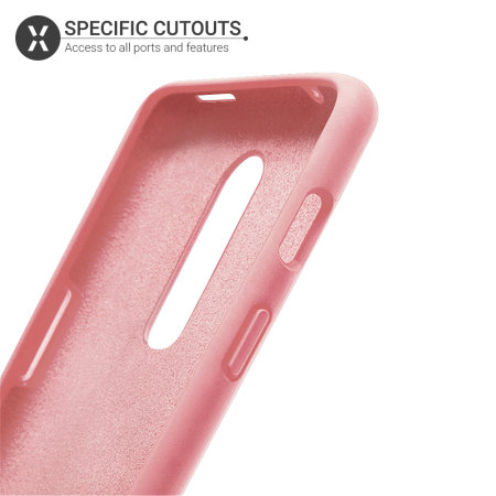 Olixar Soft Silicone OnePlus 7 Pro 5G Case - Pastel Pink