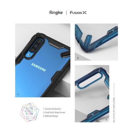 Ringke Fusion X Samsung Galaxy A70 Tough Case - Black