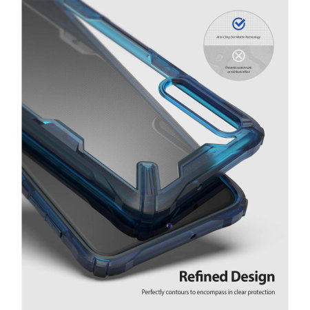 Coque Samsung Galaxy A70 Ringke Fusion X – Bleu