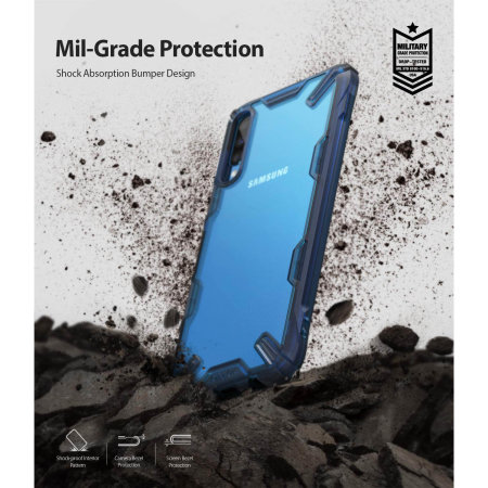 Ringke Fusion X Samsung Galaxy A70 Tough Case - Blue