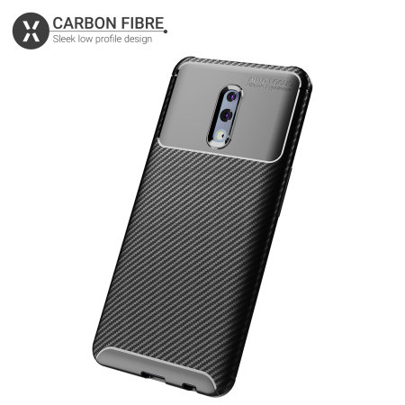 Olixar Carbon Fibre Oppo Reno 5G Case - Zwart