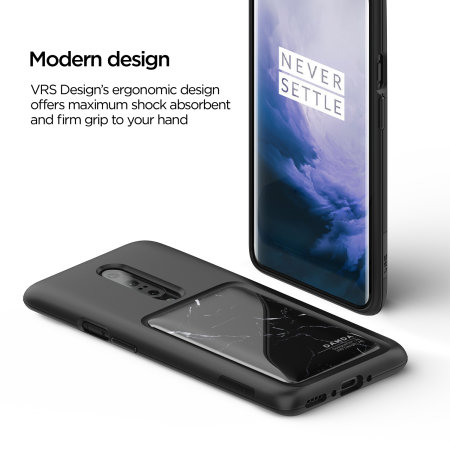 Coque OnePlus 7 Pro 5G VRS Design Damda High Pro Shield – Marbre noir