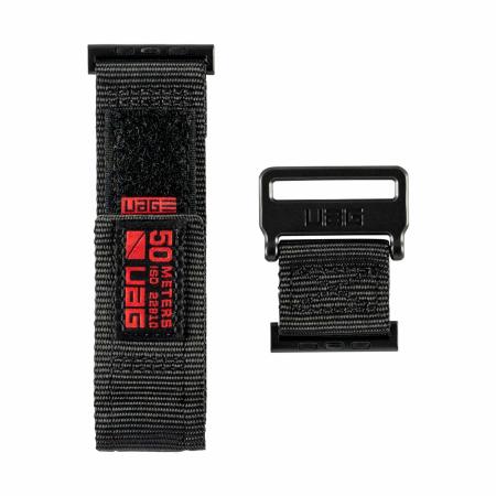 Bracelet Apple Watch 44mm / 42mm UAG Active Strap – Noir