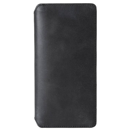 Coque Samsung Galaxy Note 10 Krusell Sunne en cuir – Noir vintage