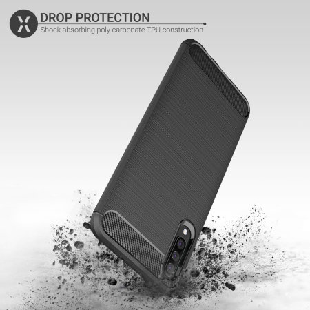 Olixar Sentinel Samsung A50 Case & Glass Screen Protector - Black