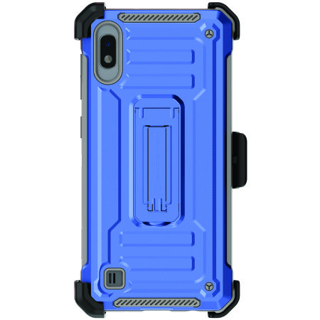 Ghostek Iron Armor 2 Samsung A10 Case & Screen Protector - Blue/Gray