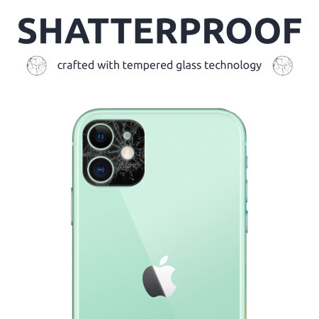 Olixar iPhone 11 Pro Max Tempered Glass Camera Protectors - Twin Pack