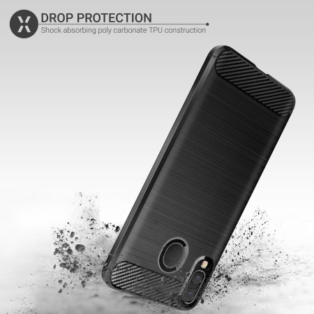 Olixar Sentinel Samsung A20 Case & Glass Screen Protector - Black