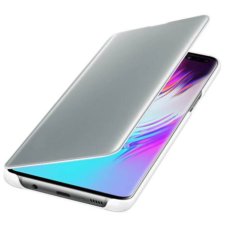 Official Samsung Galaxy S10 5G Clear View Cover Case - White