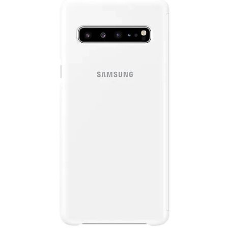 Clear View Cover Officielle Samsung Galaxy S10 5G – Blanc