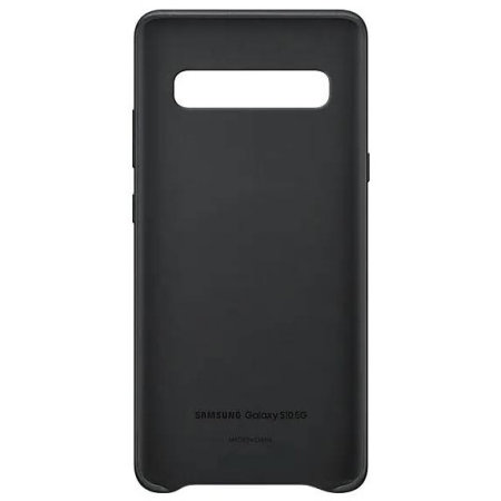 Official Samsung Galaxy S10 5G Genuine Leather Cover Case - Black