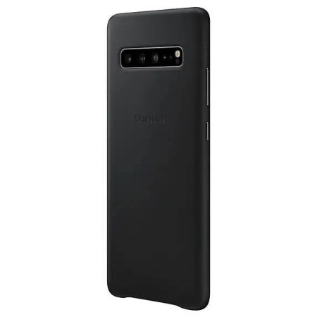 Official Samsung Galaxy S10 5G Genuine Leather Cover Case - Black