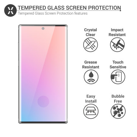 Olixar Samsung Galaxy Note 10 Plus Hartglas Displayschutzfolie