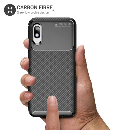 Olixar Carbon Fibre Samsung Galaxy A10e Case - Black