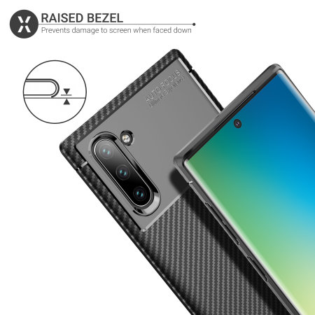 Olixar Carbon Fibre Samsung Galaxy Note 10 Case - Black
