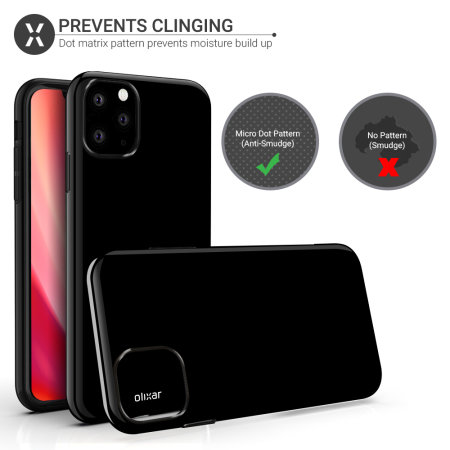 Coque iPhone 11 Pro Max Olixar FlexiShield en gel – Noir opaque