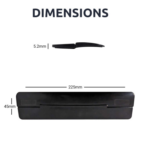 Olixar Adhesive Mini Foldable Laptop & Tablet Stand - Black