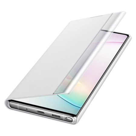 Official Samsung Galaxy Note 10 Plus Clear View Case - White