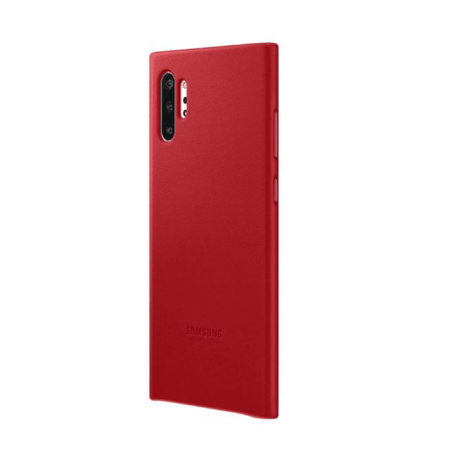 Official Samsung Galaxy Note 10 Plus Leather Cover Case - Red