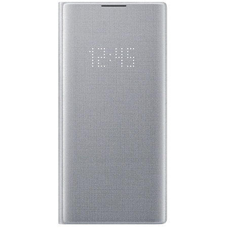 Offizielle Samsung Galaxy Note 10 Hülle LED View Cover - Silber