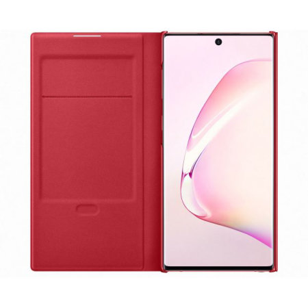 Official Samsung Galaxy Note 10 LED View Cover Case - Red