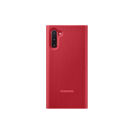 Official Samsung Galaxy Note 10 LED View Cover Case - Red