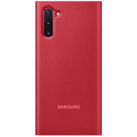 Official Samsung Galaxy Note 10 Clear View Case - Red