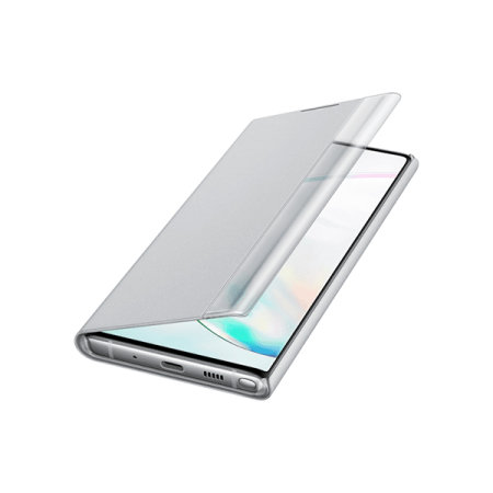 Official Samsung Galaxy Note 10 Clear View Case - Silver