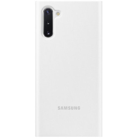 Offisiell Samsung Galaxy Note 10 Clear View Deksel - Hvit